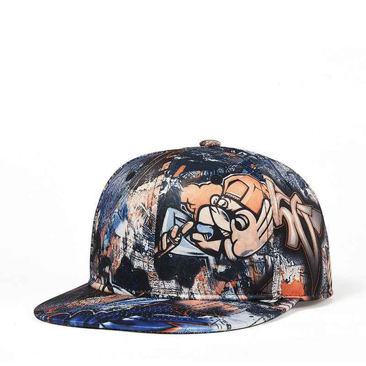 Unisex Graffiti Print Hip Hop Snapback Cap
