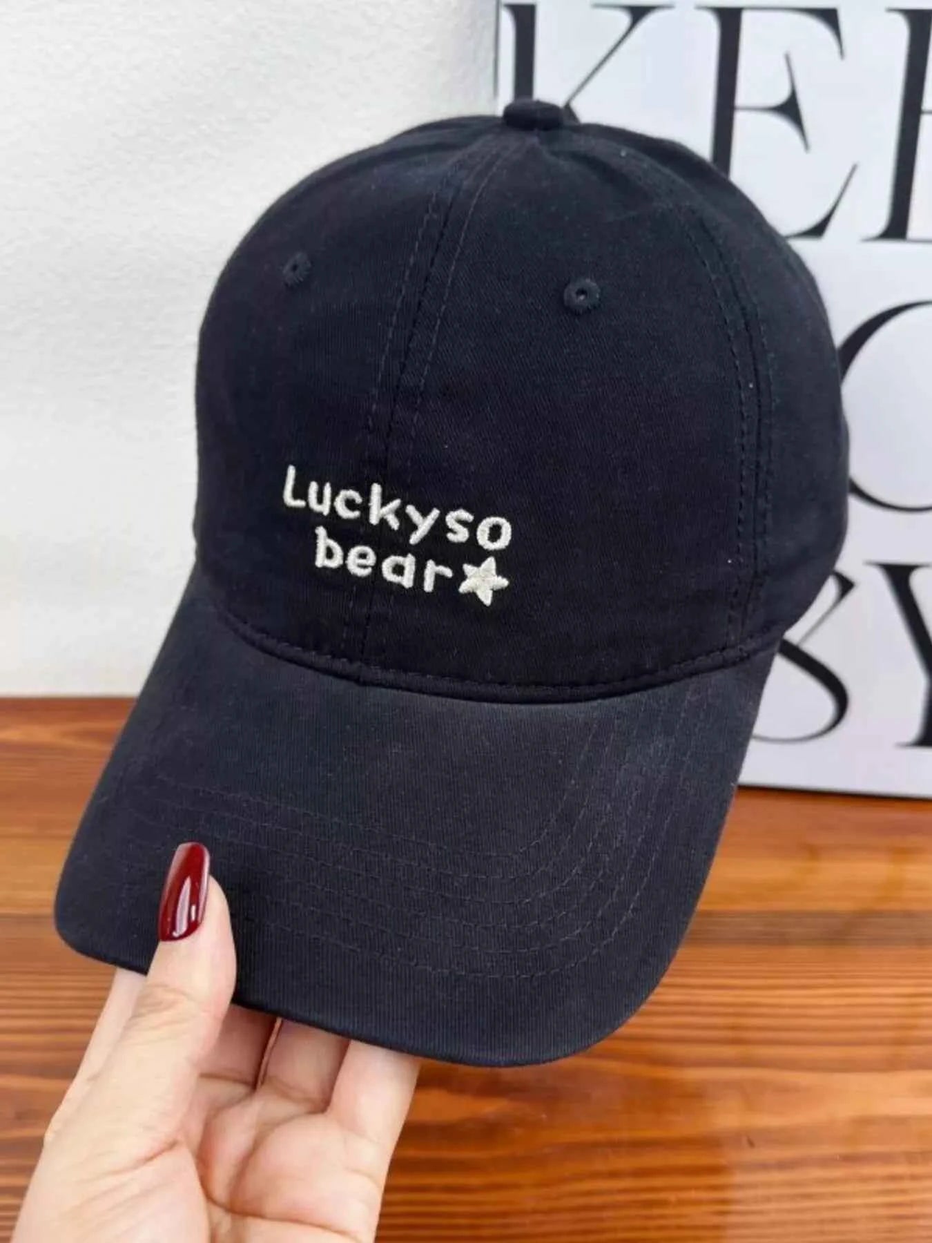 Luckyso Bear Embroidered Baseball Cap