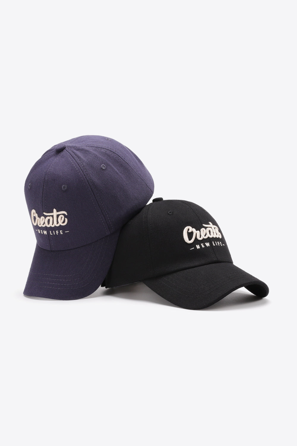 Cotton graphic cap travel-ready product angle