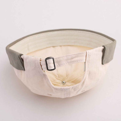Unisex Hello Logo Pattern Rolled Cuff Docker Caps