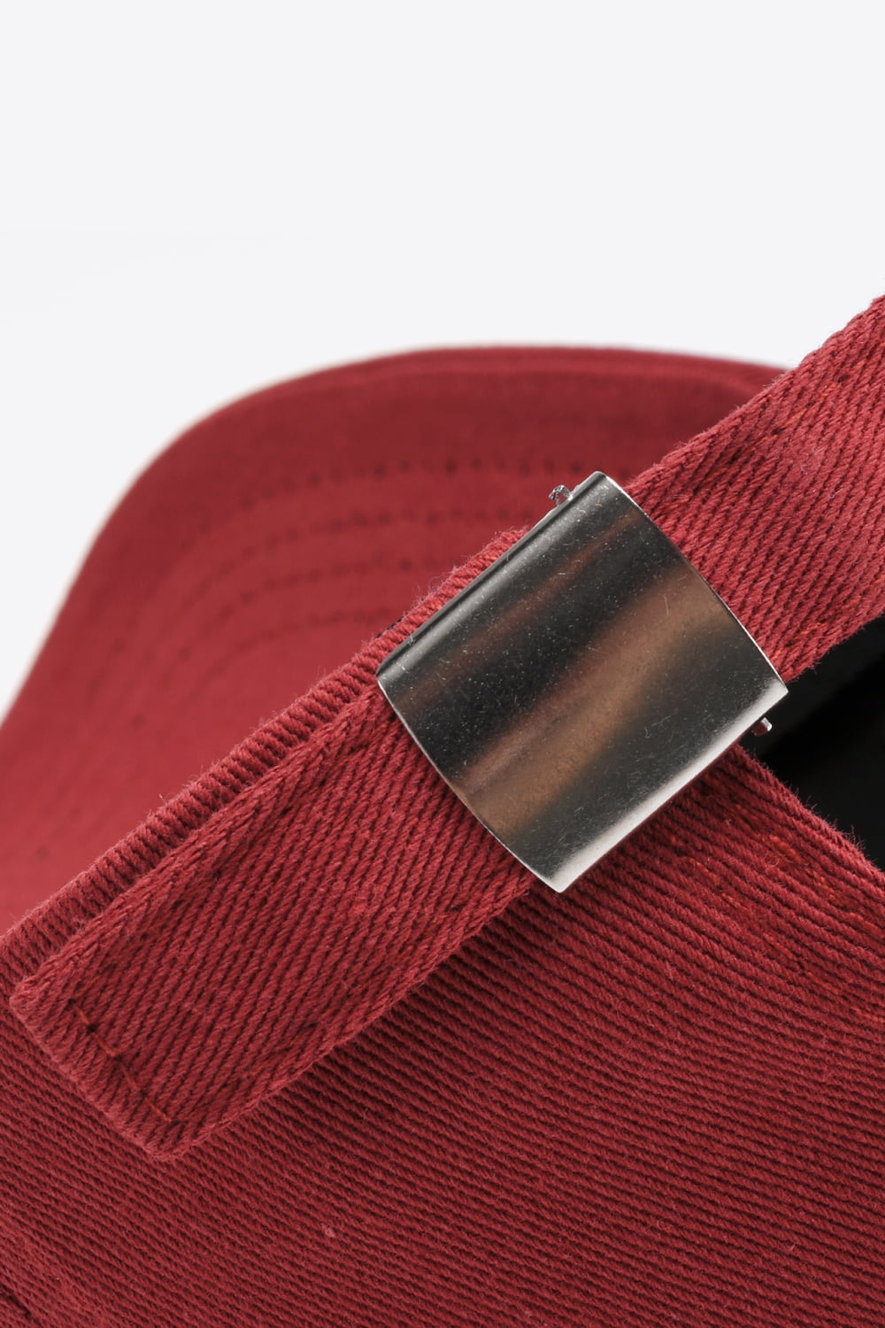 Cotton slogan baseball cap crown detail