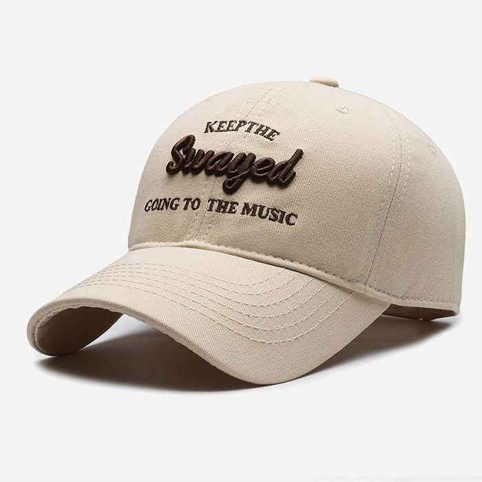 Unisex Embroidered Slogan Cotton Baseball Cap