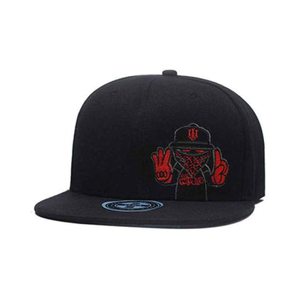 Men's "Wild Ones" Embroidered Flat Brim Snapback Cap