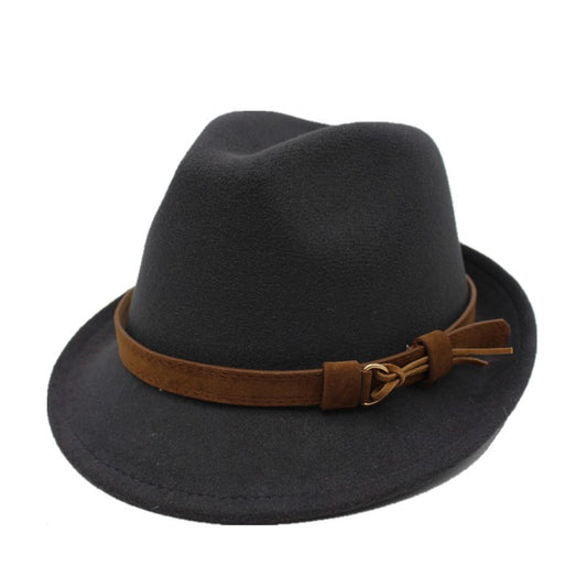 Unisex Wool Fedora Hat with Leather Band product photo 1
