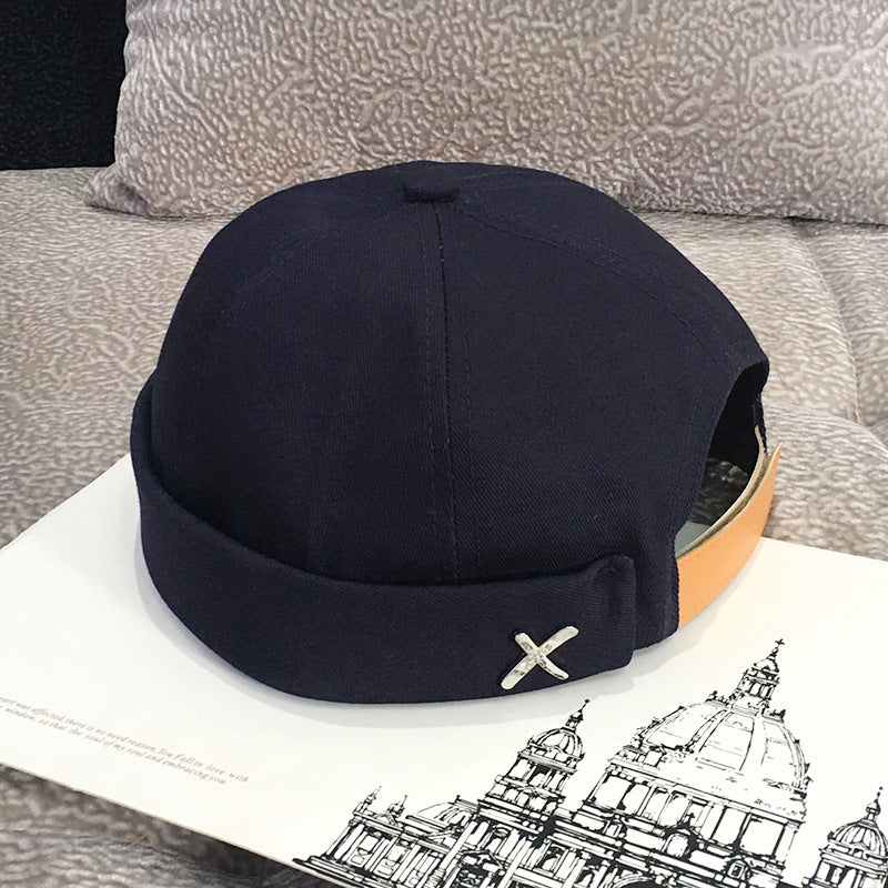 Unisex adjustable cotton docker cap - product photo 9