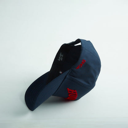 Interior view of the Destination Hat Co. Houston Legacy snapback showing the inner band and underside of the bill