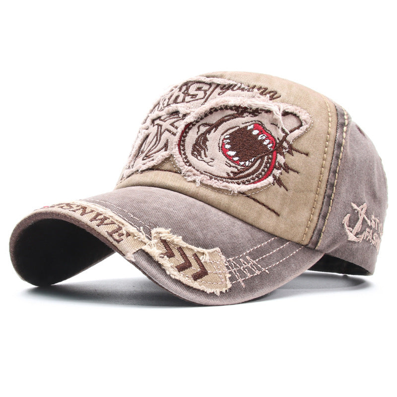 Unisex embroidered cotton washed baseball cap - product photo 8