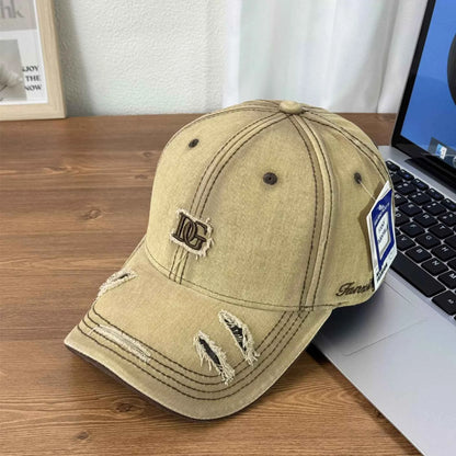 Distressed Causal Baseball Cap