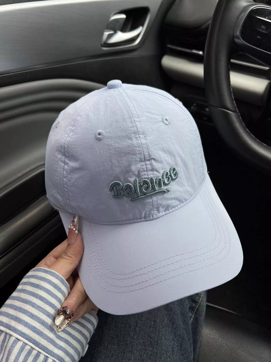 Embroidered letter baseball cap - product photo 1