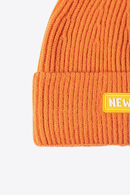 NEWYORK patch beanie color assortment