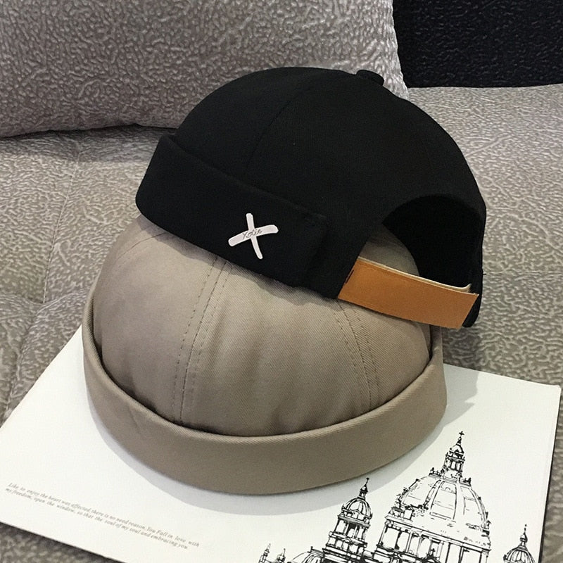 Unisex adjustable cotton docker cap - product photo 1