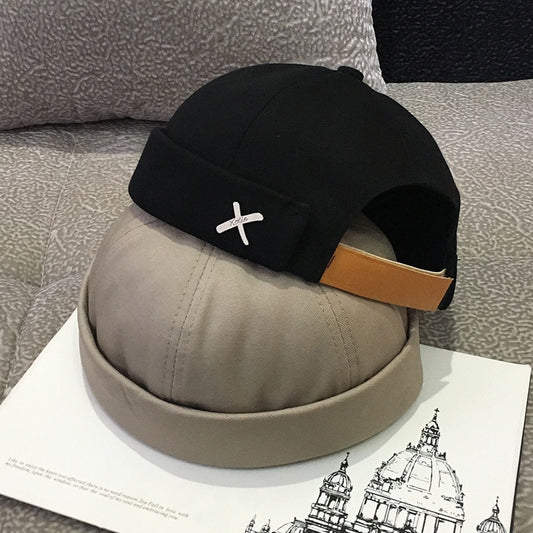 Unisex adjustable cotton docker cap - product photo 1