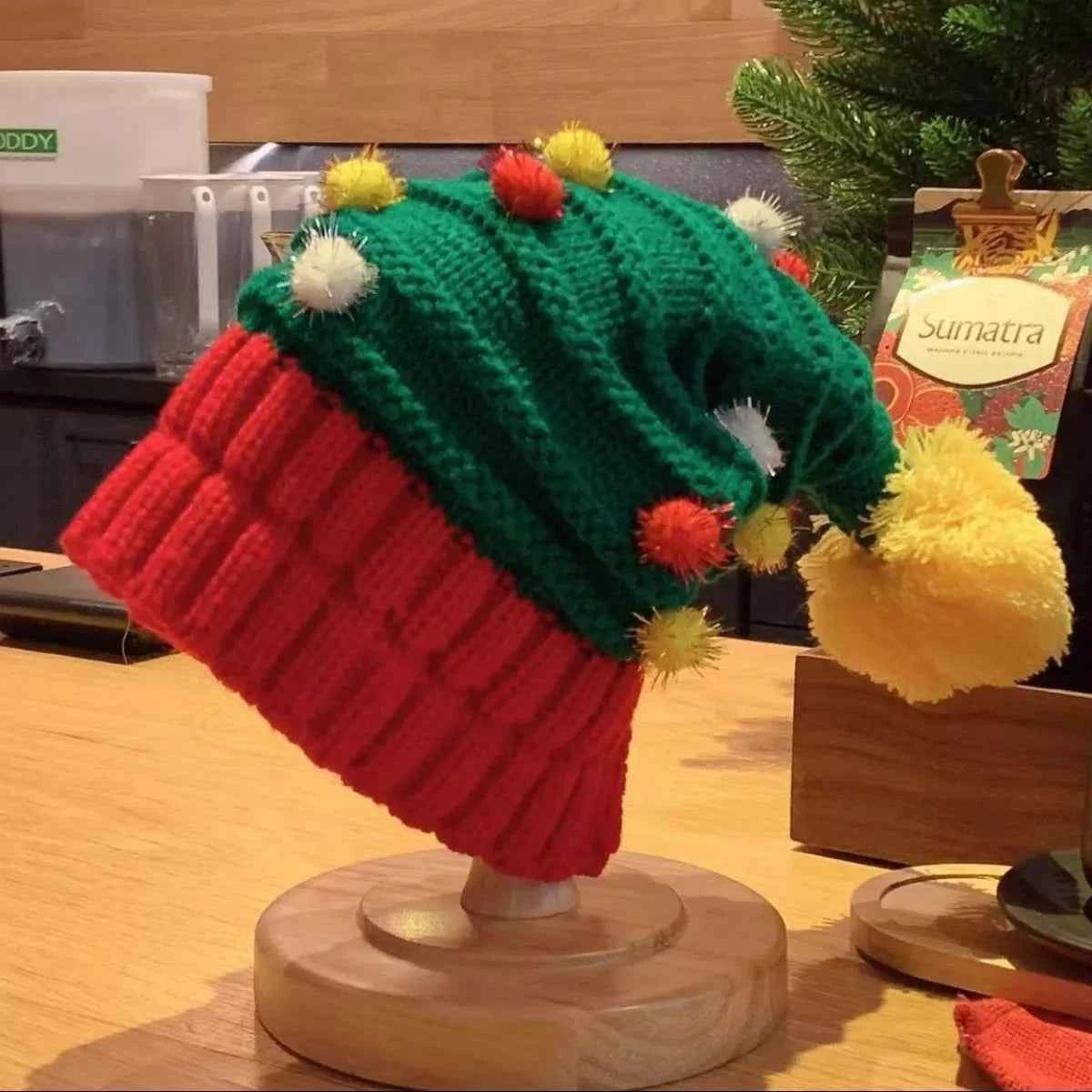 Unisex Christmas Knitted Beanie Hat