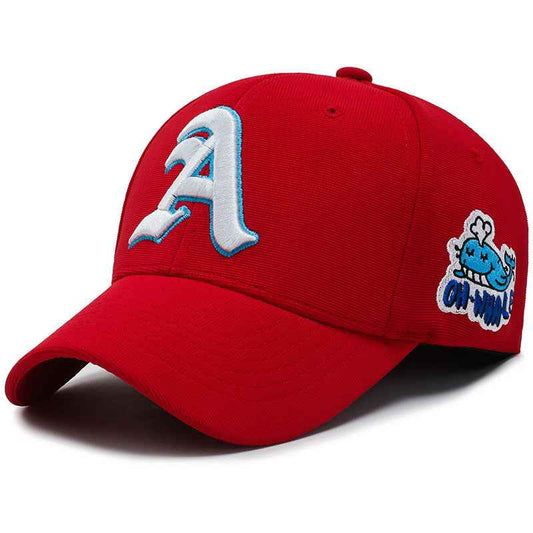 Unisex Embroidered Letter A Baseball Caps
