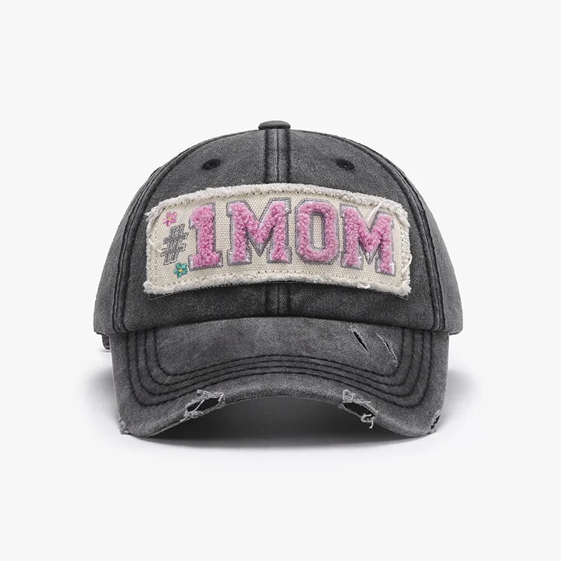 Embroidered Letter Adjustable Cotton Baseball Cap