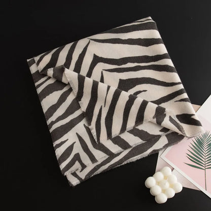 Animal print lightweight scarf - product photo 9