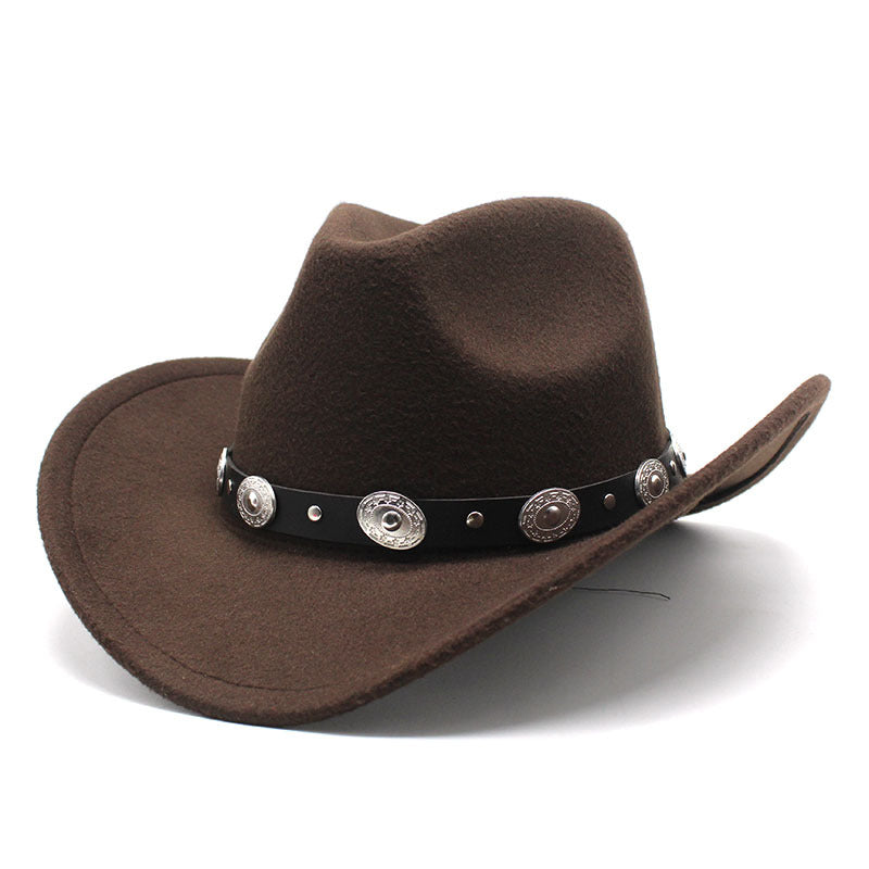 Unisex Woolen Western Cowboy Hats