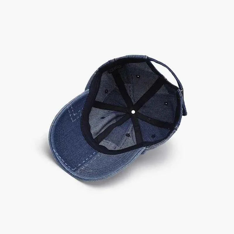 Light cotton adjustable baseball cap curved brim