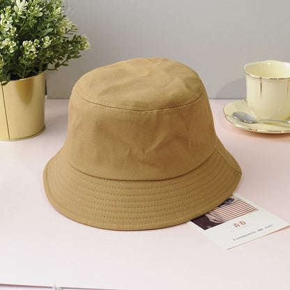 Khaki women's outdoor bucket sun hat