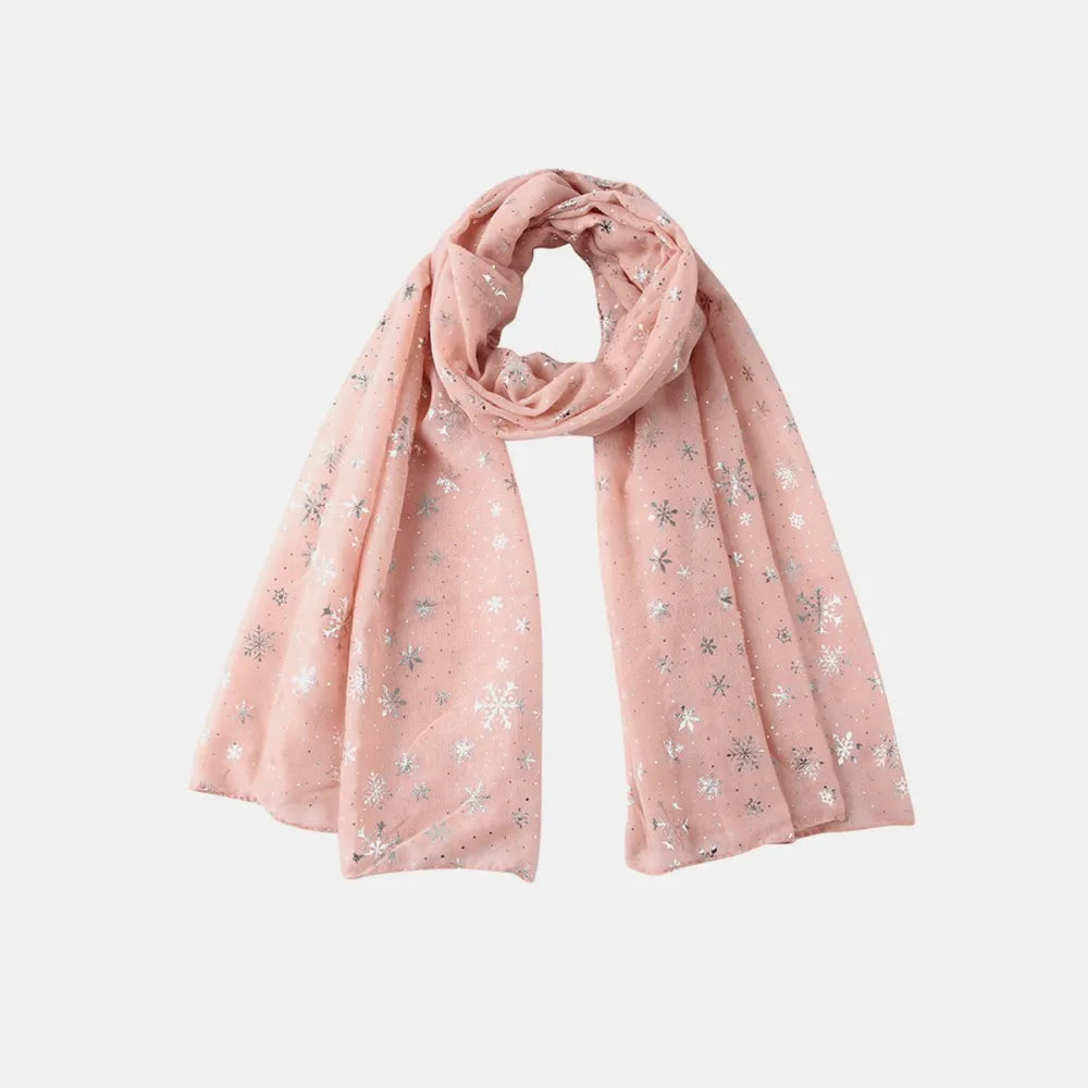 Snowflake thermal winter scarf - product photo 1