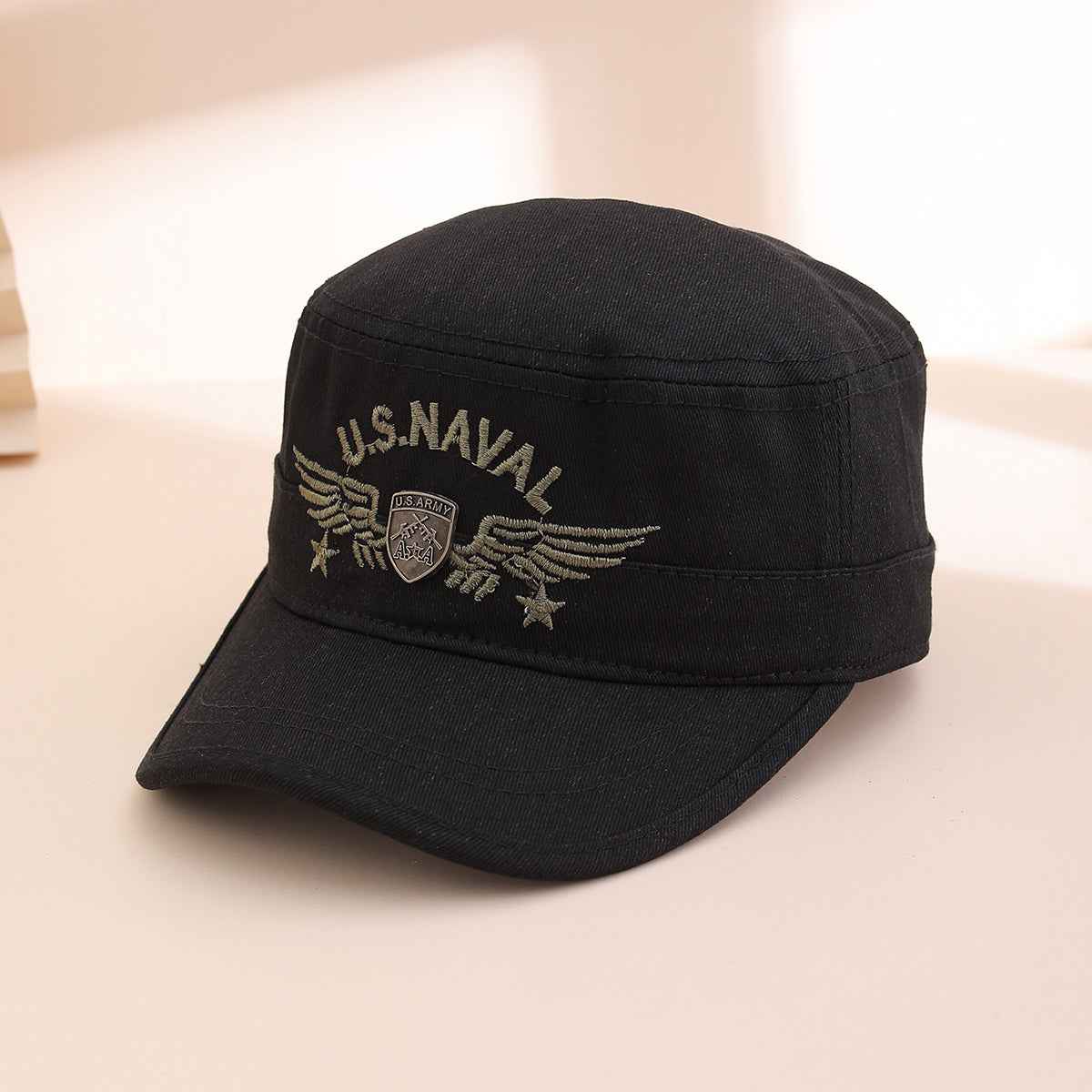 Unisex Embroidered Military Cadet Cap