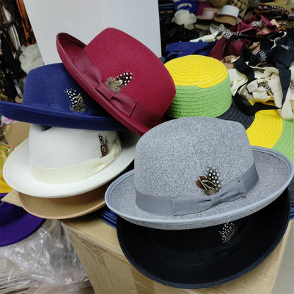 Unisex pin-detail fedora colorway 05 product view