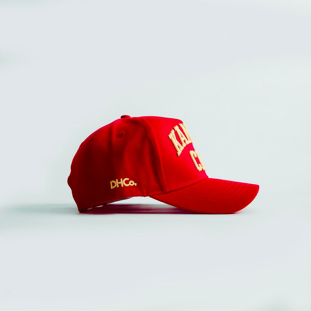 Opposite side of the Destination Hat Co. Kansas City Legacy snapback showing the Missouri silhouette