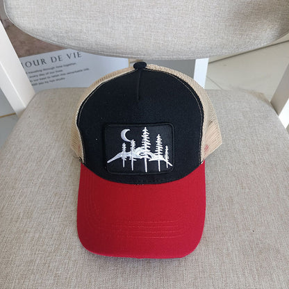 Six-color embroidered outdoor trucker caps