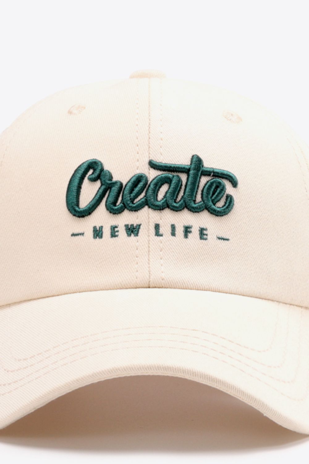 CREATE NEW LIFE cap top crown studio view