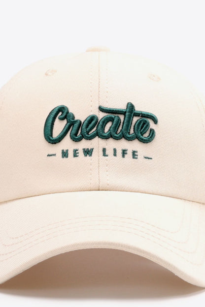 CREATE NEW LIFE cap top crown studio view