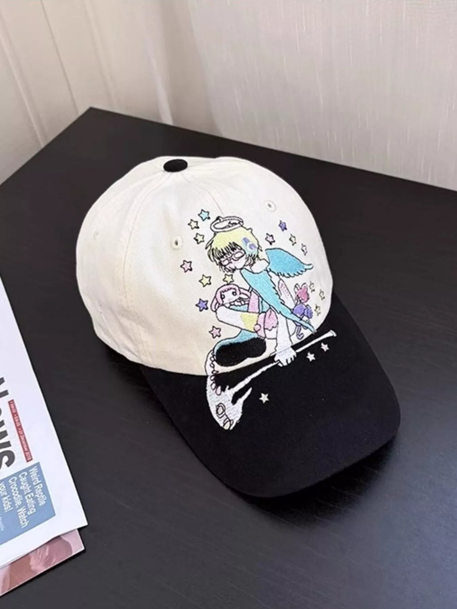 Gorra de béisbol lavada bordada