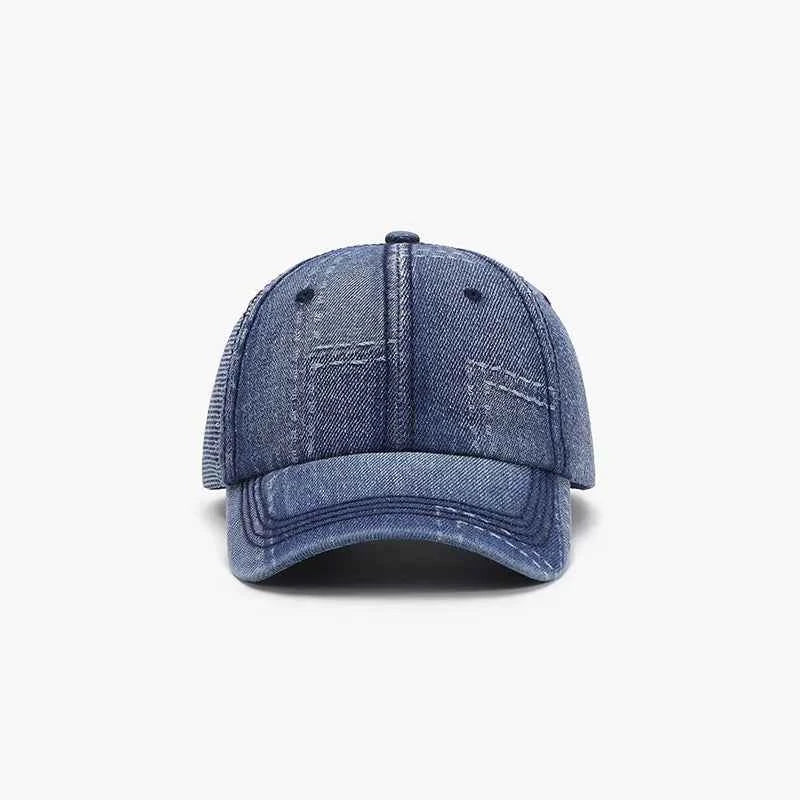 Medium adjustable cotton baseball cap front view