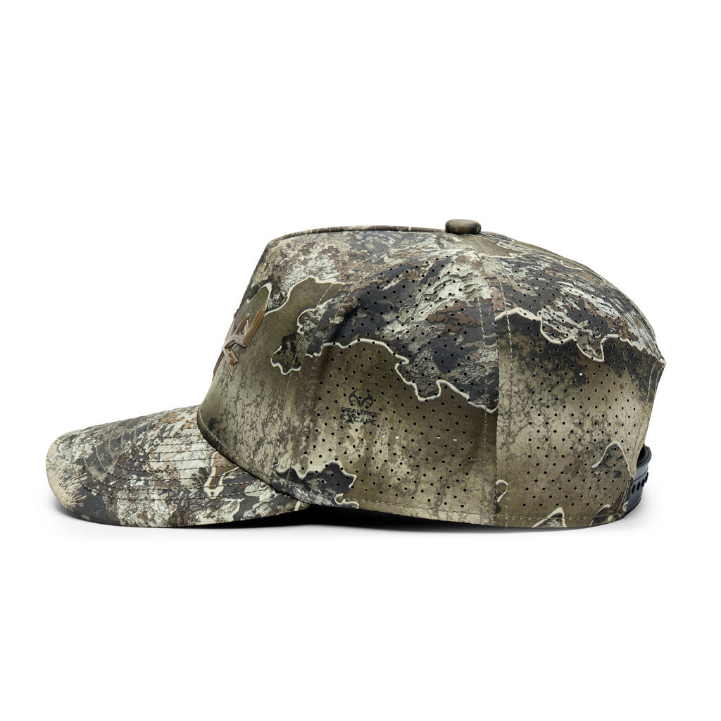 Webb Western EXCAPE® (brown) cap, opposite side showing the perforated panels