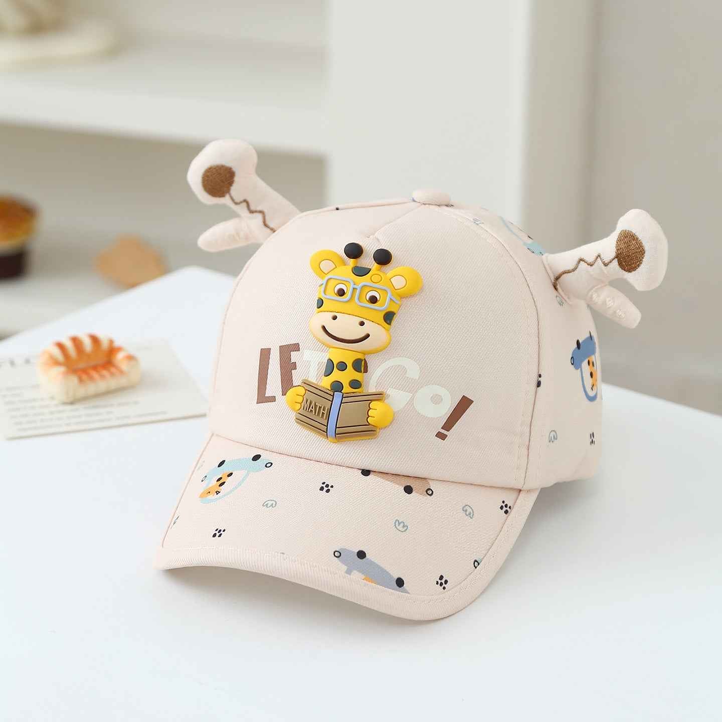 Kids 3D Giraffe Cartoon Baseball Caps