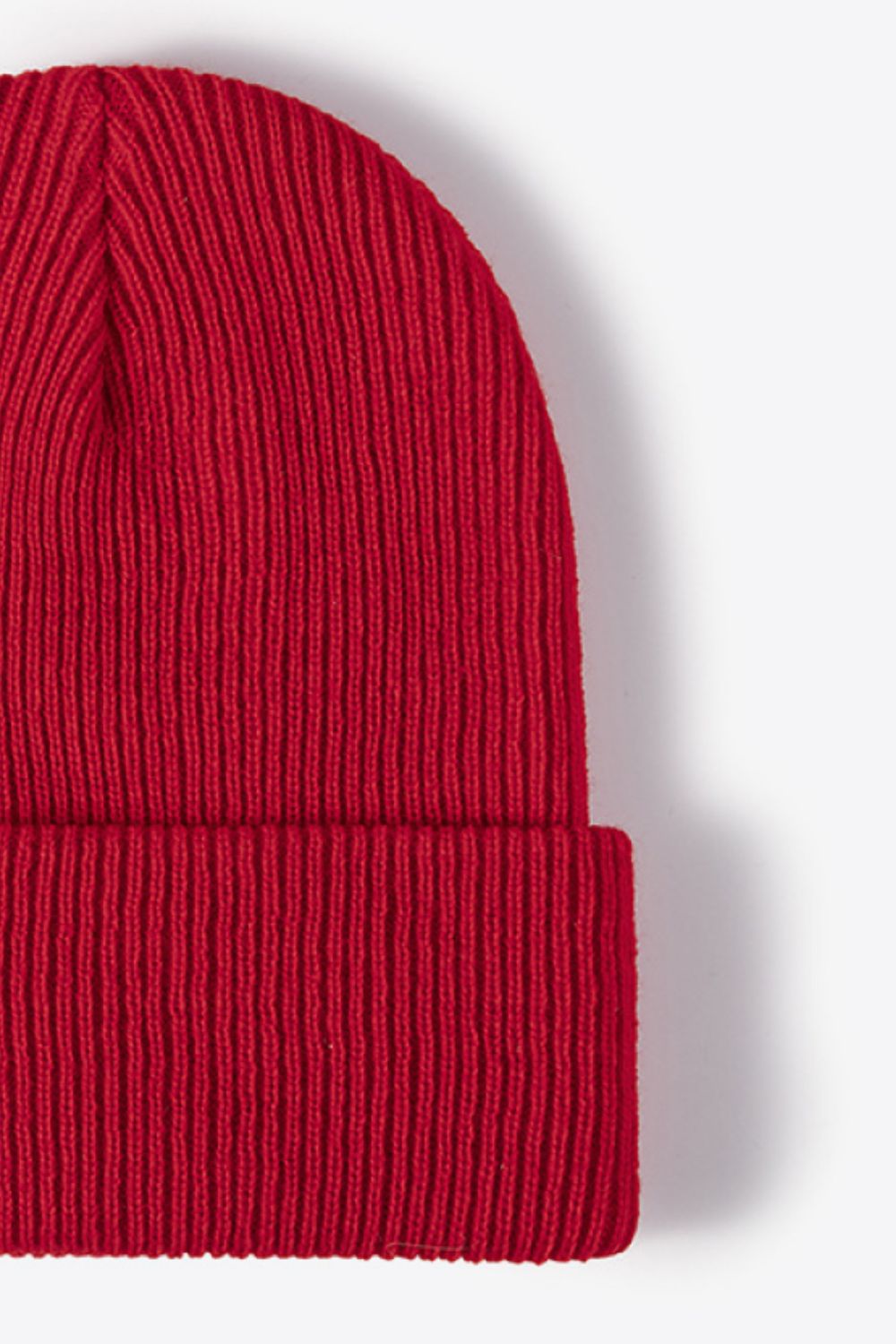 Unisex Brown Warm Winter Knit Beanie soft material close-up photo 31