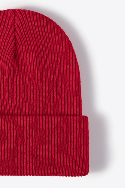 Unisex Brown Warm Winter Knit Beanie soft material close-up photo 31