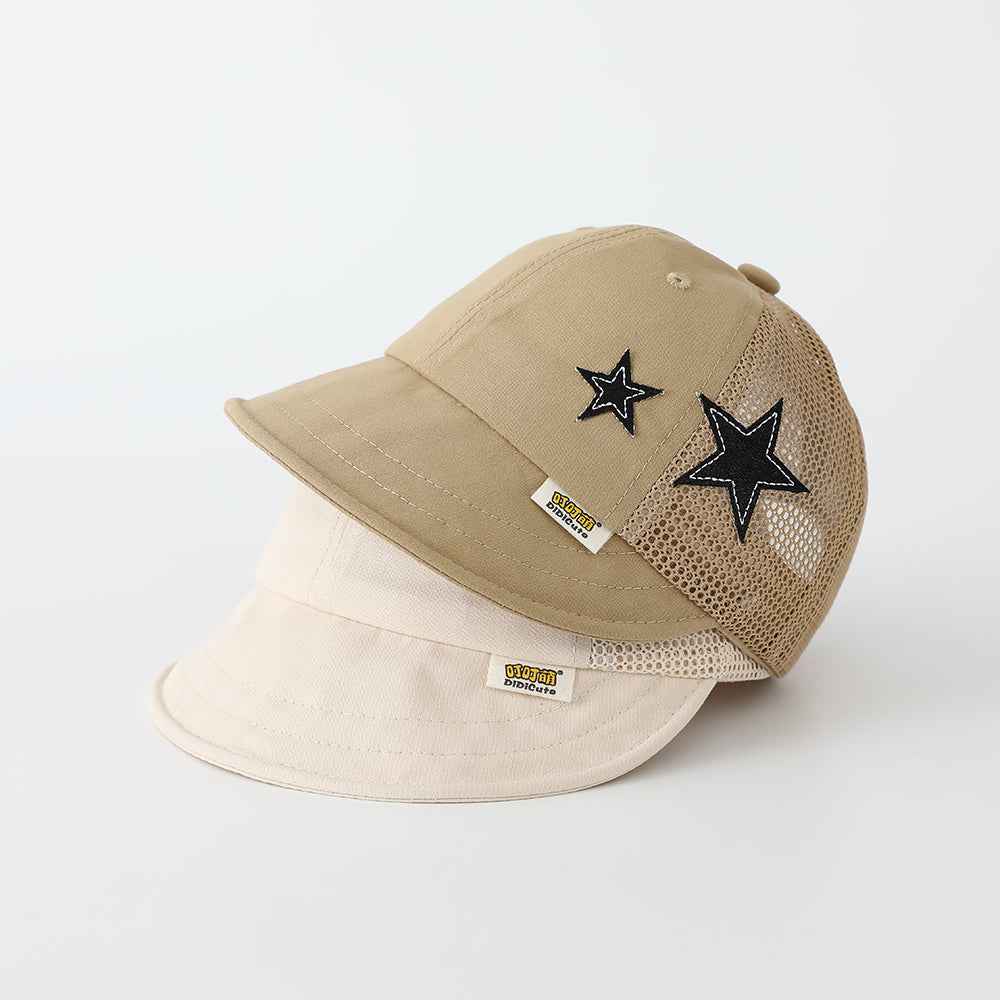 Kids Star Embroidered Mesh Baseball Cap
