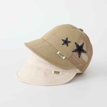 Kids Star Embroidered Mesh Baseball Cap