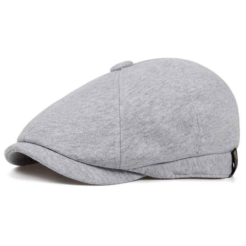 Black men's classic cotton newsboy cap