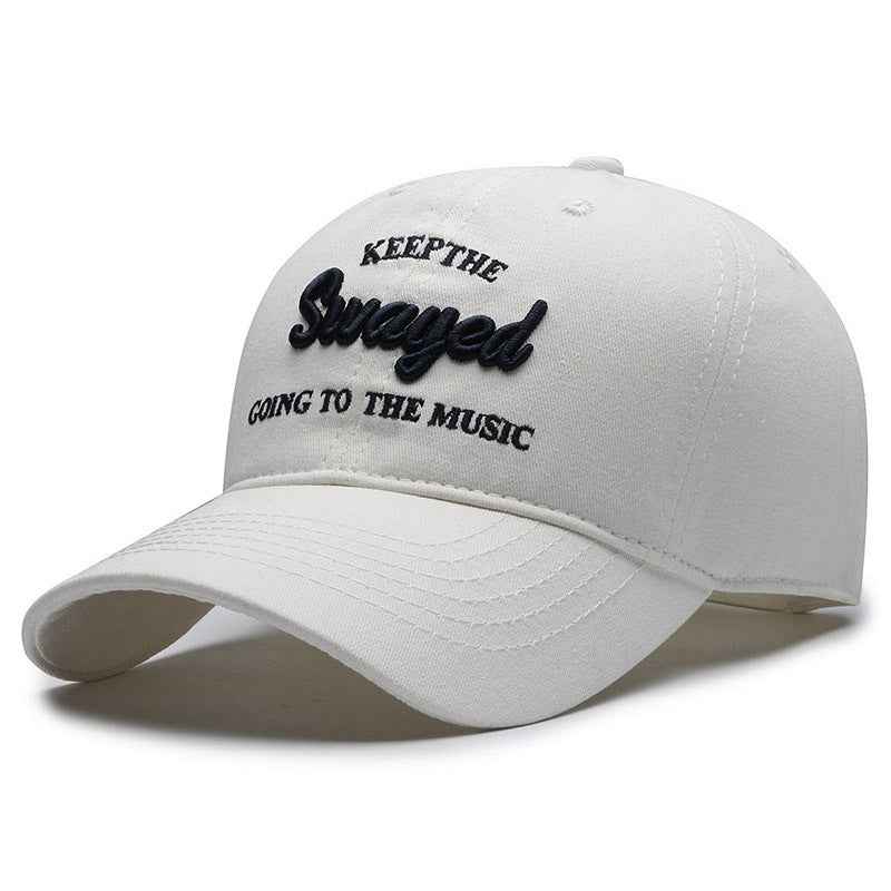 Unisex Embroidered Slogan Cotton Baseball Cap