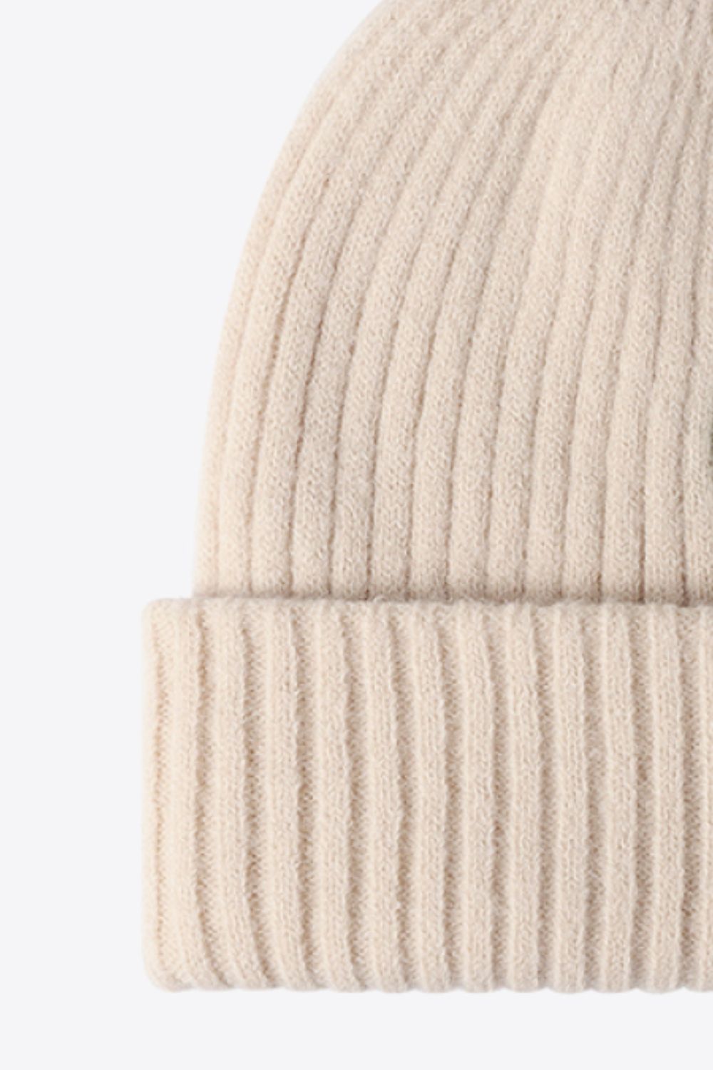 Pink HAPPY contrast beanie soft winter look