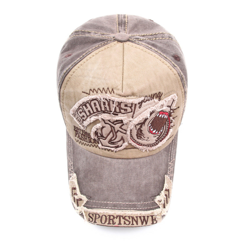 Unisex embroidered cotton washed baseball cap - product photo 4