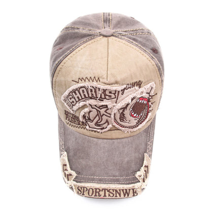 Unisex embroidered cotton washed baseball cap - product photo 4