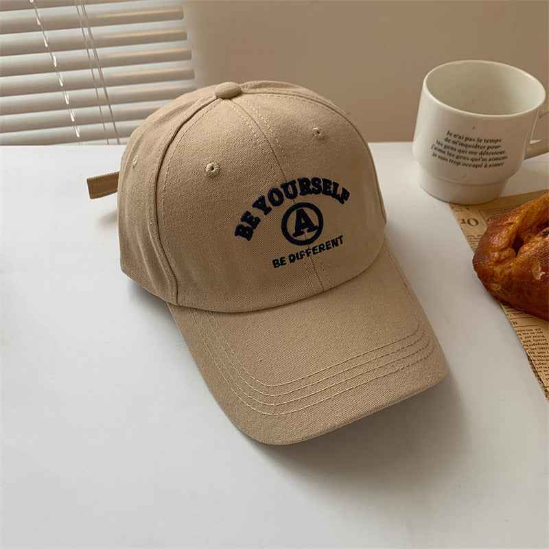 Unisex Be Yourself Embroidered Cotton Baseball Caps