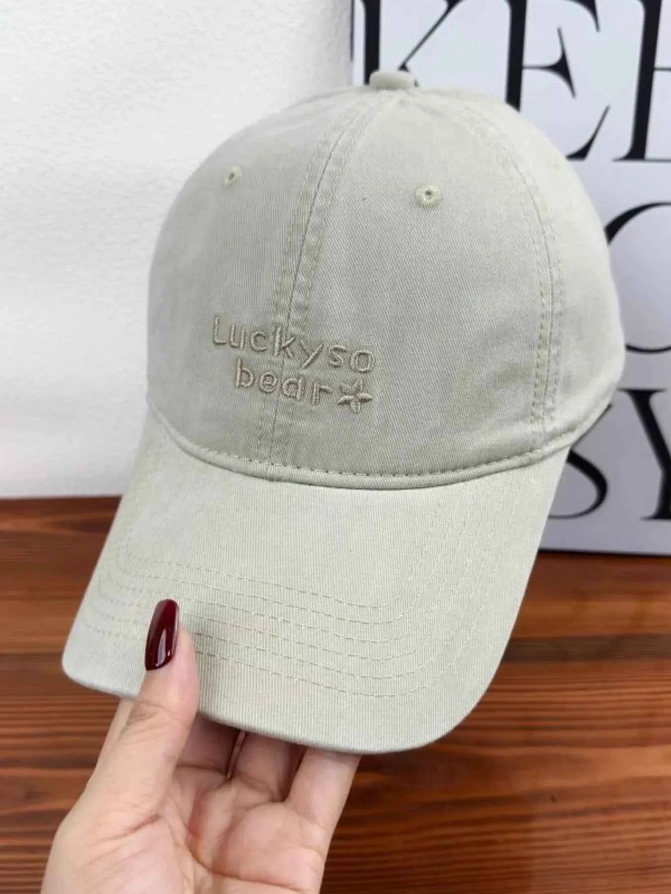 Luckyso Bear Embroidered Baseball Cap