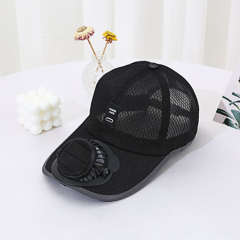 Solar Charging Fan Hat | Breathable Cooling Cap