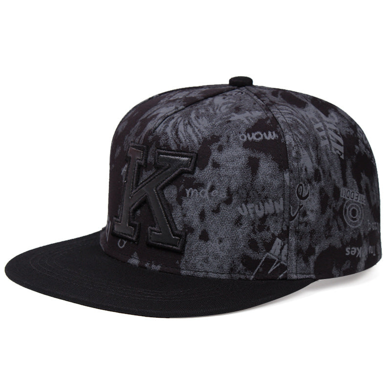 Unisex graffiti snapback structured crown