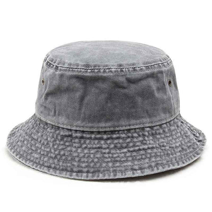 Unisex Vintage Washed Cotton Bucket Hat