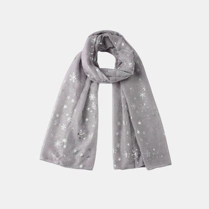 Snowflake thermal winter scarf - product photo 5