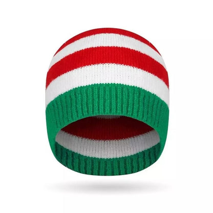 Unisex Style C Christmas Knitted Beanie Hat soft material close-up photo 07